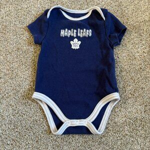 Toronto Maple Leafs NHL Infant Bodysuit Size 3 months Blue Baby